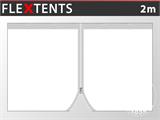Bočna stranica s patentnim zatvaračem za FleXtents 2x2m, 2m, Bijela
