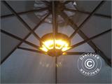 Svjetlo za Suncobran, Cheops s 24 LED lampice, Toplo bijela, Crna