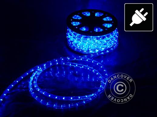 Lichtslang LED, 50m, Ø1,2cm, Meerdere functies, Blauw NOG SLECHTS 2 ST.