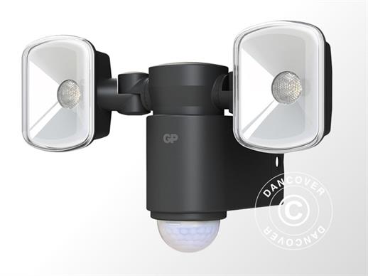 Reflektor RF2.1, bezprzewodowa lampa LED, czujnik PIR i bateria, Czarny