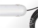 Industriell LED-lysrörsarmatur med 2 anslutna armaturer, Vit