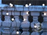 LED Keti Täienduskomplekt, Lucas, 3m, Must/Jäätunud, Soe Valge