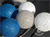Łańcuch świetlny Cotton Balls, Aquarius, 30 LED, Niebieski mix, DOSTĘPNA TYLKO 2 SZTUKA