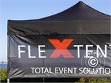 FleXtents® prekybinės palapinės reklamjuostė su spauda, 3x1m