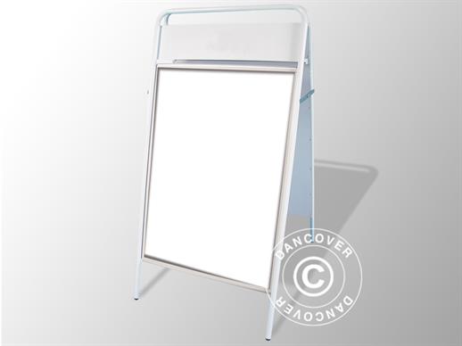 A-board, 68x132 cm, White