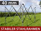 Faltzelt FleXtents PRO Steel 3x6m Schwarz