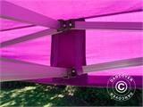Pop up gazebo FleXtents PRO 3x3 m Purple, incl. 4 sidewalls