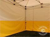 Tenda dobrável FleXtents® PRO 2x2m, PVC, Tenda de trabalho, Retardante de chamas, incl. 4 paredes laterais