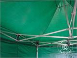 Gazebo pieghevole FleXtents PRO 4x6m Verde, inclusi 8 fianchi