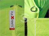 Carpa plegable FleXtents PRO 3x3m Amarillo Flúor/verde, Incl. 4 lados