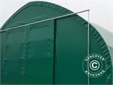 Noliktavas telts/noliktavas angārs 10x15x5,54m ar bīdāmiem vārtiem, PVC, Zaļš