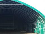 Carpa de almacén grande/carpa agrícola de 10x15x5,54m con puerta corredera, PVC, Verde