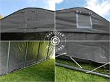 Skladišni šator PRO 2,4x6x2,34m, PVC, Siva