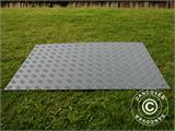 Pavimento para festas e tapete de proteção para o solo, 0,96 m², 80x120x1cm, Cinzento, 1 peça.
