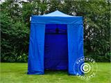 Namiot Ekspresowy FleXtents PRO 2x2m Niebieski, mq 4 ściany boczne