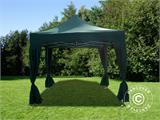 Pop up aiatelk FleXtents PRO 3x3m Roheline, kaasas dekoratiivse kardinaga