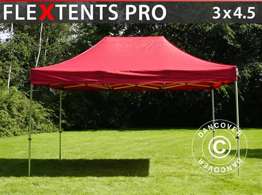 Quick-up telt FleXtents PRO 3x4,5m Rød