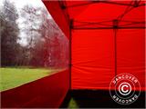 Namiot Ekspresowy FleXtents PRO 3x4,5m Czerwony, mq 4 ściany boczne