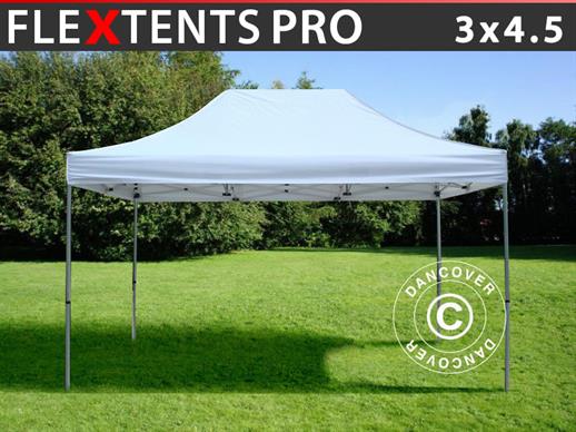 Quick-up telt FleXtents PRO 3x4,5m Hvit