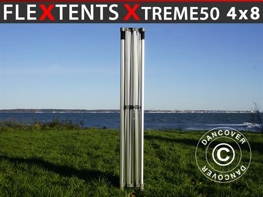 Alumīnija rāmis priekš saliekamas nojumes FleXtents Xtreme 50 4x8m, 6 kājas, 50mm