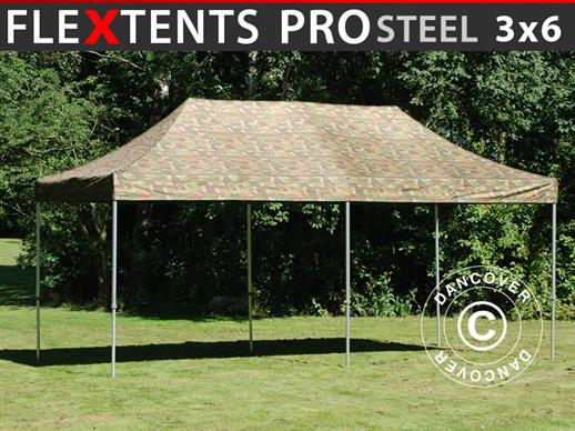 Quick-up telt FleXtents PRO Steel 3x6m Kamuflasje