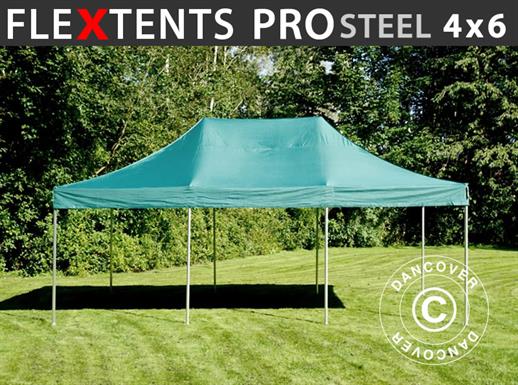 Quick-up telt FleXtents PRO Steel 4x6m Grønn