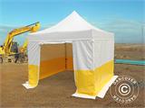 Saliekama nojume FleXtents® PRO 3x3m, PVC, Darba telts, Ugunsizturīga ar 4 sānsienām