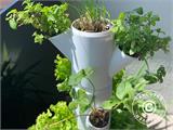 Toranj za biljke, SISSI STRAWBERRY, vertikalna sadilica, Bijela