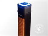 Lampada riscaldante Heat and Beat Tower con Bluetooth, 2200W, Nero