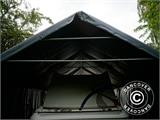 Lagerzelt PRO 6x18x3,7m PVC mit Dachfenster, Grau