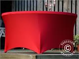 Ištempiama staltiesė Ø152x74cm, Raudona