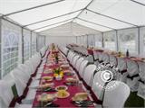Šator za zabave PLUS 4x10m PE, Bijela