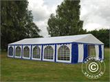 Šator za zabave Exclusive 6x12m PVC, Bijela/Plava