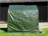 Skladišni šator PRO 2x2x2m PE, s pokrovom, Zelena/Siva