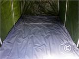 Skladišni šator PRO 2x3x2m PE, s pokrovom, Zelena/Siva