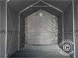 Skladišni šator PRO XL 4x12x3,5x4,59m, PVC, Siva