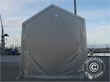 Skladišni šator PRO XL 4x10x3,5x4,59m, PE, Siva