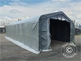 Skladišni šator PRO 6x12x3,7m PVC sa svodnim panelom, Siva