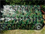 Camouflagepresenning Woodland 2,85x5m, 100g/m²