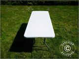 Hopfällbart bord 180x74x74cm, Ljusgrå (1 st.)