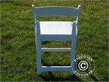 Krzesła składane 44x46x77cm, Biały, 8 szt.