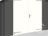 Drvena garaža Rauma, 3,8x5,4x2,74m, 40mm, Tamno siva